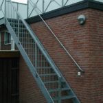 Balkontreppe aus Metall